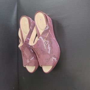 Purple / burgundy ish sandals ONLY